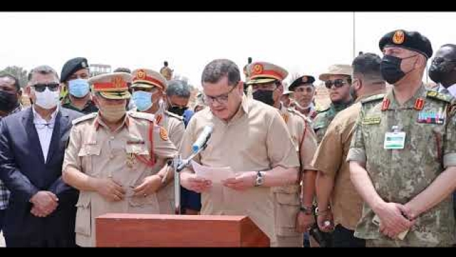 رئيس حكومة الوحدة الوطنية يجري زيارة تفقدية لمنطقة طرابلس العسكرية