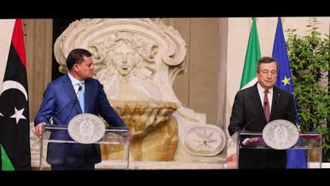 المؤتمر الصحفي المشترك لرئيس حكومة الوحدة الوطنية ورئيس الوزراء الايطالي