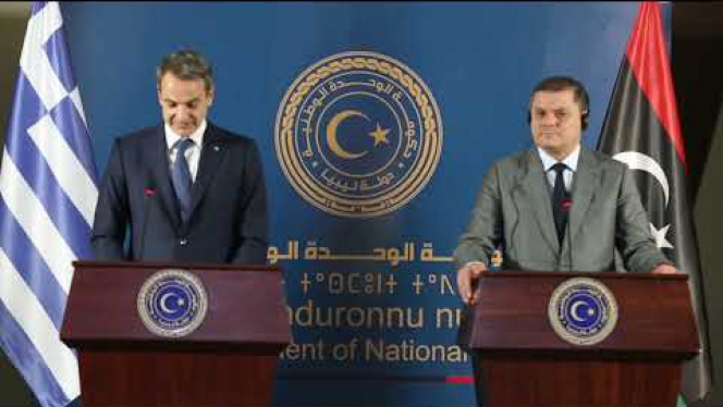 المؤتمر الصحفي المشترك لرئيس حكومة الوحدة الوطنية ورئيس وزراء اليونان