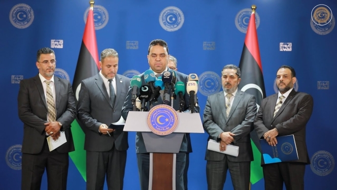 مؤتمر صحفي حول مستجدات ملف الإفراجات المالية والملاكات الوظيفية وقطاع العمل والتأهيل.